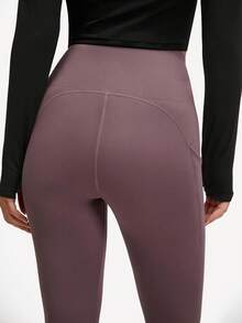 GLOWMODE 24" Booty Illusion Leggings Gym - Mauve Purple - View 9