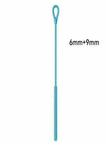 Silicone Straw Cleaner Brush, Reusable Straw Brush Extra Long For Cleaning Glass Metal Smoothie Straws And Straw Cups, Non-Slip Handle Soft And Bendable,