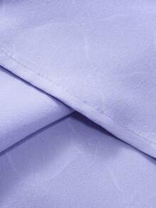 Manfinity Mode Men Button Down Long Sleeve Slim Fit Business Formal Dress Shirt, Business Casual Luxury Shirts, Fall - Mauve Purple - View 8