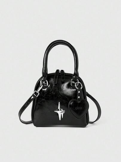 DareSee 迷你金属装饰时尚手提包，带吊坠，适合音乐节、Y2K 节日、返校季、圣诞节等场合的礼物