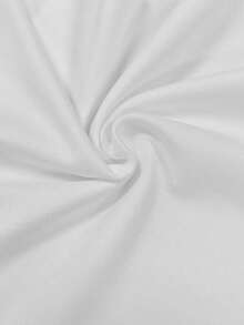 SHEIN Tall Women's Fashion Sheer Mesh Patchwork Long Sleeve Bodysuits White Bodysuit - White - View 3