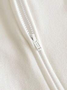 3件套新生儿男宝宝柔软舒适长袖圆领前拉链罗纹针织连体衣套装 - 彩色 - 查看 5