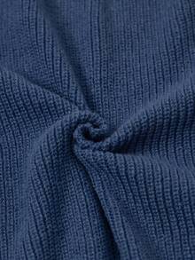 Juhart 大码女式纯色针织连衣裙，带海马图案，休闲毛衣裙，适合圣诞节、万圣节、返校季 - 寶藍色 - 查看 10