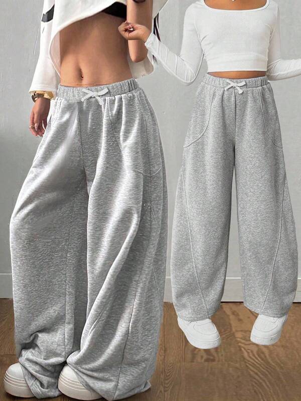 Tween Girls Oversized Sweatpants, Casual & Fashionable For Everyday Wear Wide Leg Sweatpants Baggy Sweatpants Teen Sweatpants Comfy Sweatpants Loose Sweatpants Fall Winter