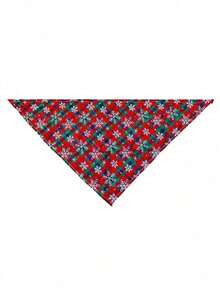 PETSIN 1-częściowy świąteczny szalik dla zwierząt, krata w stylu płatków śniegu, szalik dla psa, szalik dla kota, dekoracja świąteczna dla zwierząt, szalik dla zwierząt, artykuły dla zwierząt