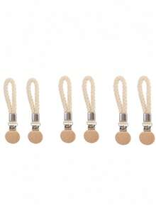 2 pièces Pinces à serviette, Pinces à serviette tressées, Pinces de rangement de salle de bain, Pinces crochets multifonctions pour chaussettes, serviettes, pinces de rangement ménager.