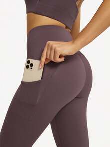 GLOWMODE 24" Booty Illusion Leggings Gym - Mauve Purple - View 10
