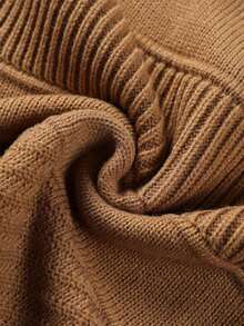 Manfinity Homme Men's Casual Turndown Collar Long Sleeve Pullover Sweater, Autumn/Winter , Fall