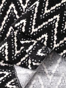 DAZY Women's Elastic Waist Loose Straight Herringbone Street Casual Pants