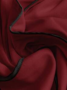 Franclia Rompi Tanpa Lengan Warna Kontras Wanita, Jaket Rompi Tanpa Lengan - Merah - View 4
