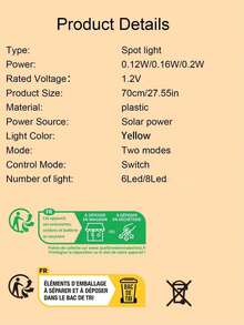 1 pieza Luz de estaca con diseño de diente de león alimentada por energía solar con 2 modos, diseño oscilante para decoración de jardín y ornamento de patio a prueba de agua, decoración de otoño, decoración del hogar, decoración exterior