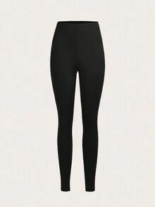 Slaydiva 2pcs Casual Yoga Pants, High Waist Leggings For Women, Suitable For Spring & Autumn,Black Pants