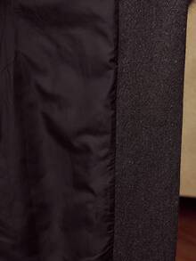 MOTF PREMIUM ÁO KHOÁC LEN KÉP NGỰC CÓ THẮT LƯNG - Xám - Xem 8