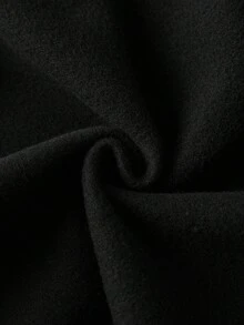 Sparklyn Young Girl' Hooded Fleece Sweatshirt With Ribbed Cuffs - Black - View 5