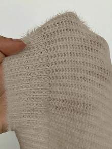 Elenzga 大码短款蓬松优雅甜美薄款开衫 - 卡其色 - 查看 8