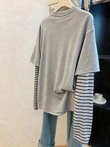 Resyla 1 件女士休闲宽松圆领 T 恤