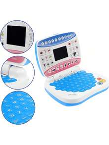 Zazumi Kids English Learning Laptop Toy For Boys And Girls With Interactive Keyboard Realistic Computer Model Early Education Typing Practice Birthday Christmas Gift Ideas