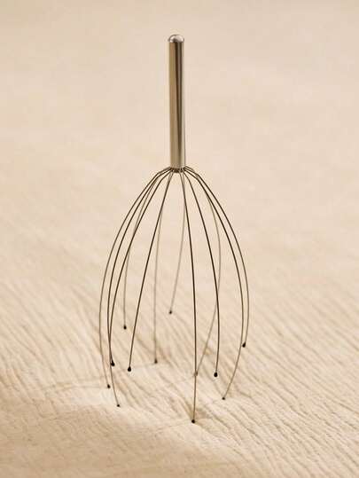 Cirelle 1pc Silver Octopus Head Massager, Steel Wire Soul Extract Scalp Massage Claw,Hair,Hair Tools,Hair Care,School,Back To School,Travel,Travel Essentials,Home Essentials,Spa,Massage Tool,Massage,Massager,Spa