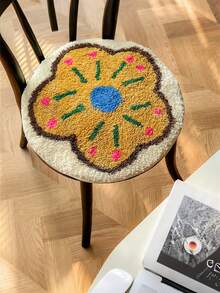 Joivida New Patterned Chair Cushion - Anti-Slip Tufted Seat Pad For Home/Office/Student Use, Cold-Proof Sitting Mat