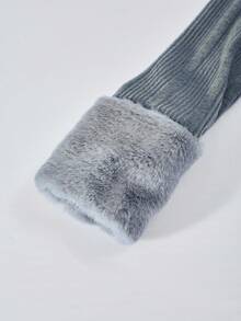 SHEIN Explorewe 1pc Teens' Mid-Length Coat - Grey - View 5