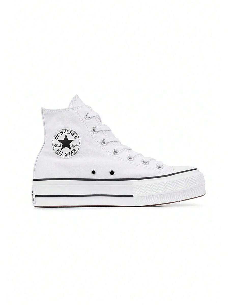 Converse Chuck Taylor All Star Lift Hi White 560846C - White/Black/White - View 1