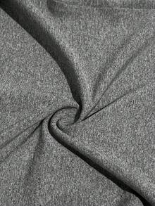 SHEIN Lazeform Casual Lace Trim Drawstring Lounge Set, Fall Winter Clothes, Cozy Outfit - Grey - View 6