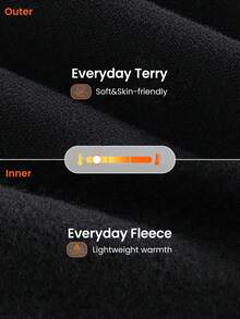 GLOWMODE Everyday Fleece Baseball Collar Short Long SleeveJacket With Thumbholes Daily Casual Fall Winter