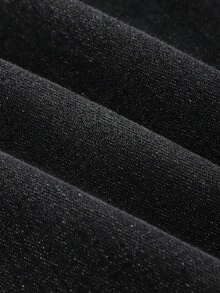 Coolane Quần jean ống rộng thoải mái, giặt sạch cho bé gái tuổi teen - màu đen - Xem 6