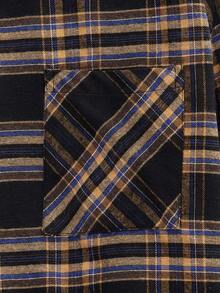 Open Phase Áo sơ mi nam dài tay cổ bẻ kẻ caro phong cách retro cổ điển STONE DISTRICT, chất liệu vải dệt mềm mại và thân thiện với da, phù hợp cho hoạt động ngoài trời, đi làm, kiểu dáng retro đa năng, thiết yếu cho nam giới, từ thu xuân đến hè, phong cách retro Mỹ, unisex, dáng rộng thoải mái, phù hợp cho trang phục mùa hè – thích hợp cho mặc hàng ngày và trang phục nghỉ hè. - màu đen - Xem 5