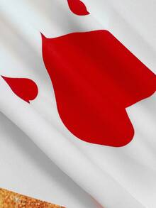 Whyspr Fall Autumn And Winter Grunge Punk Classic Playing Card Print Elegant Fitted Long Sleeve Dress - Black - View 6