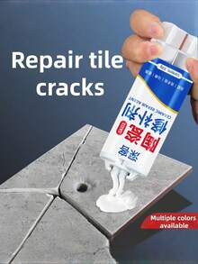 Ceramic Repair Glue Waterproof Crack Filler For Sink Toilet Bathtub Tile Fix High Strength Adhesive Paste White Transparent Home Improvement DIY Renovation Tool - White - View 1