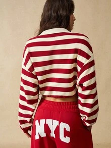 VARSIVA Sudaderas deportivas para mujer de manga larga, holgadas y cortas - Multicolor - Ver 5