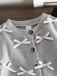 Cute Minimalist Casual Daily Versatile Fashionable Young Girls Set, Autumn/Winter - Multicolor - View 5