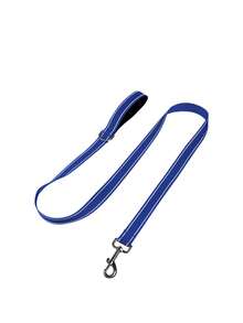1pc Heavy Duty Dog Leash -A  Cushioned Handles Provide Additional Control, With Night Walking Reflective Strips - Suitable For Medium To Large Dogs - Multicolor - View 8