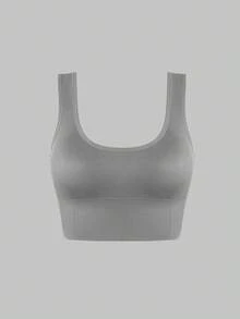 Easithlete 3件套+常规款运动文胸+吸湿排汗面料/罗纹设计/基本款/黑色/运动文胸/健身/无缝瑜伽 - 彩色 - 查看 4