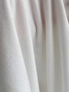 Sweetra Women's Contrast Fuzzy Trim Rhinestone Embellished Hooded Long Sleeve Sweatshirt, Christmas, Zip Up Sweatshirt, White Top, Autumn, Winter - White - View 8