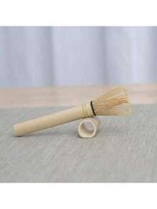 Cirelle 1pc Bamboo Whisk Tea Spoon Matcha Whisk Tea Spoon And Scoop Tea-Making Tools, Natural Log Style, Rama Kitchen Essentials, Afternoon Tea Use, Kitchen Use, High-End Restaurants Supplies Back To School