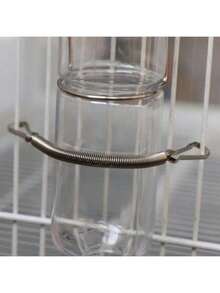 Stainless Steel Replacement Springs With 2 Clips For Rabbit Hamster Water Bottles - Durable Fastening Holder For Pet Drinking Accessories - Silver - View 7