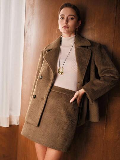 MOTF PREMIUM 羊毛毡迷你裙，秋冬