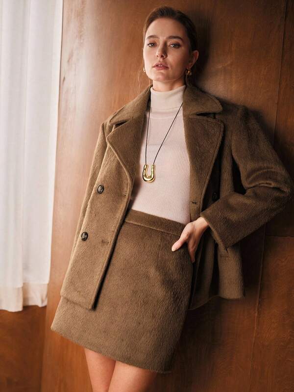 MOTF PREMIUM WOOL FELT MINI SKIRT, AUTUMN/WINTER