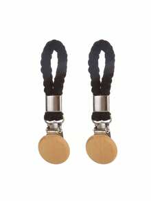 2 pièces Pinces à serviette, Pinces à serviette tressées, Pinces de rangement de salle de bain, Pinces crochets multifonctions pour chaussettes, serviettes, pinces de rangement ménager.