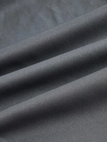 SHEIN EZwear Plus Split Thigh Belted Skirt - Dark Grey - View 4