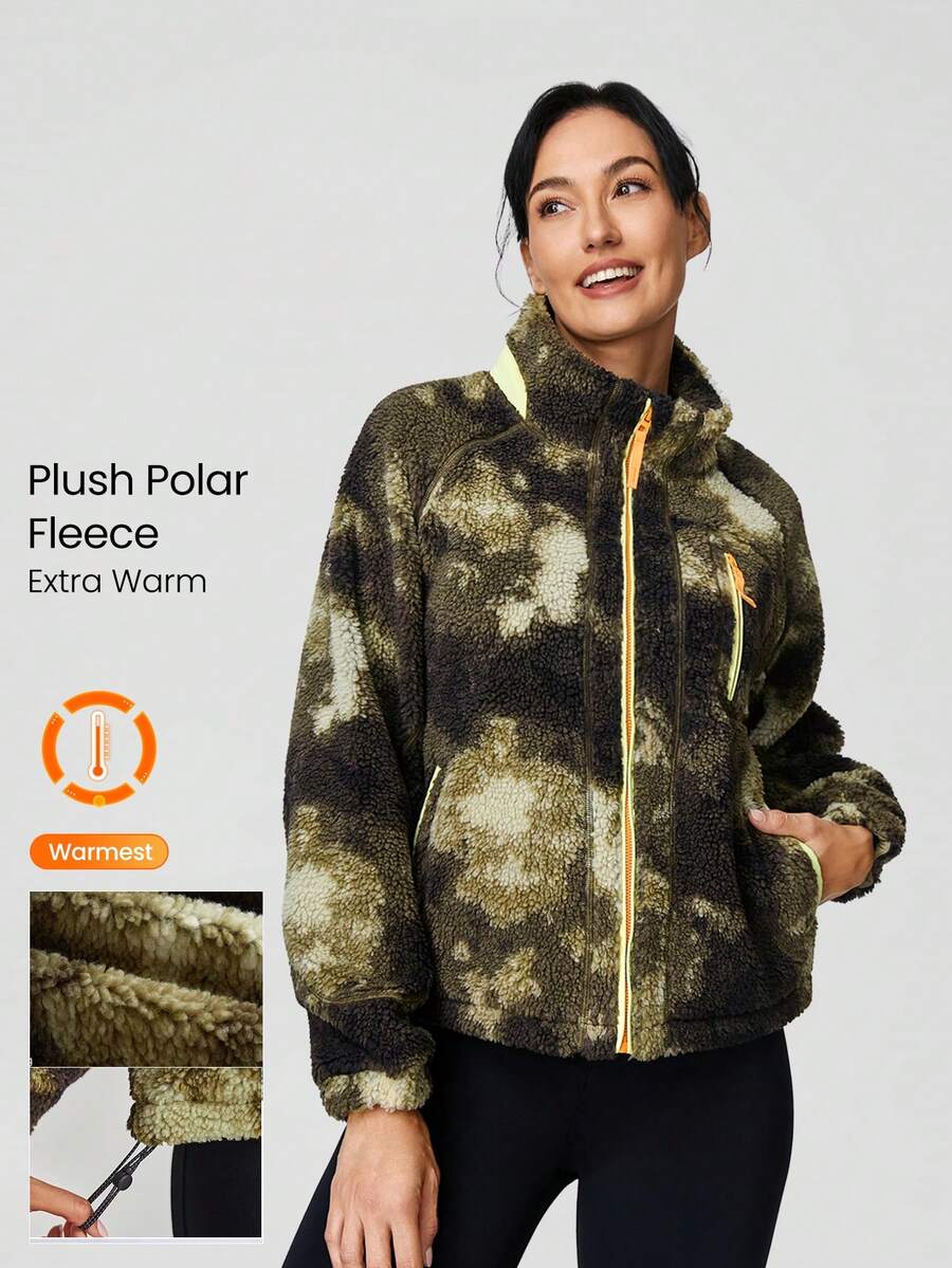 GLOWMODE Polar Fleece Get Cozy Camouflage Jacket - Multicolor - View 1