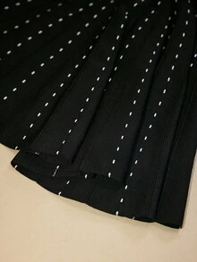 MOTF PREMIUM JACQUARD SWEATER TANK DRESS - Black and White - View 7