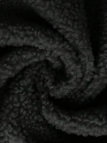 SHEIN Chaqueta de maternidad de unicolor, minimalista, de uso diario, con cremallera y cálida, 3 en 1 - Negro - Ver 8