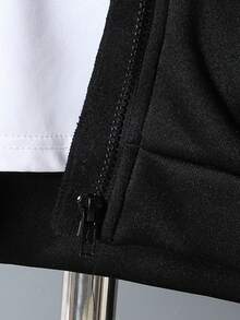 Teenage Boys Casual Hoodie Sweatshirt And Drawstring Pants Set, Suitable For Leisure And Sports Wear