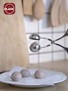 1 pieza Herramienta para hacer albóndigas de acero inoxidable