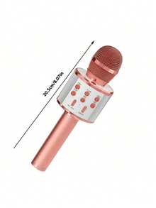 Microphone Audio Integrated Microphone Home Singing K Wireless Bluetooth Can Be Inserted TF ,USBCard Play Music Outdoor Party Family Gathering,Microphone,Mic,Wireless Microphone - 彩色 - 查看 6