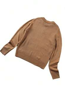 Manfinity Homme Men's Casual Turndown Collar Long Sleeve Pullover Sweater, Autumn/Winter , Fall