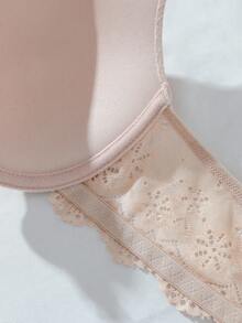 DesireSculpt 3pcs/Set Sexy Lace Patchwork Backless Bra Set For Women - Multicolor - View 6